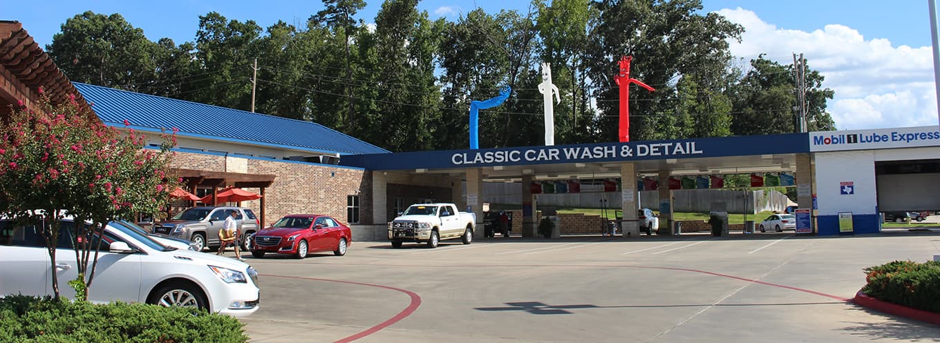 The Classic Car Wash & Detail storefront on Mall Drive in Texarkana