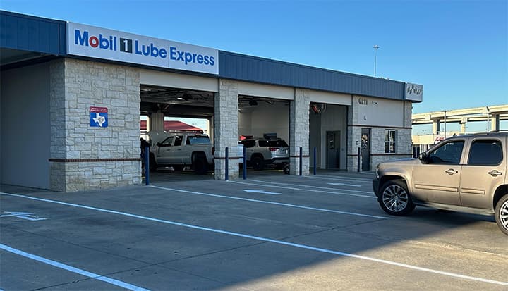 Mobil 1 Lube Express service bays at Classic Car Wash